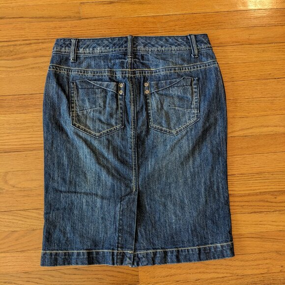 Smart Set Denim Pencil Skirt - Picture 3 of 4
